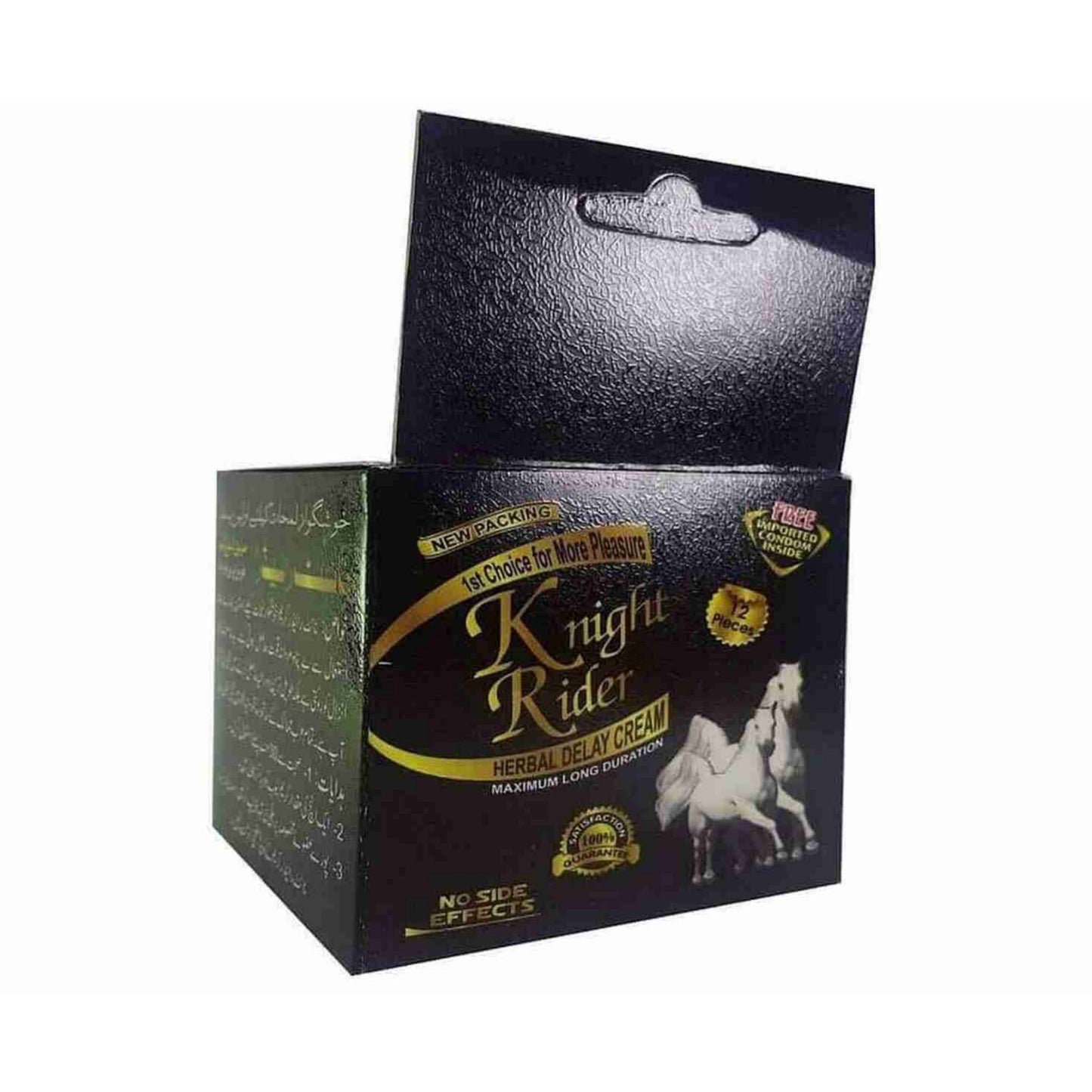 Knight Rider Pack Of 12 Extra Timing Condoms Black